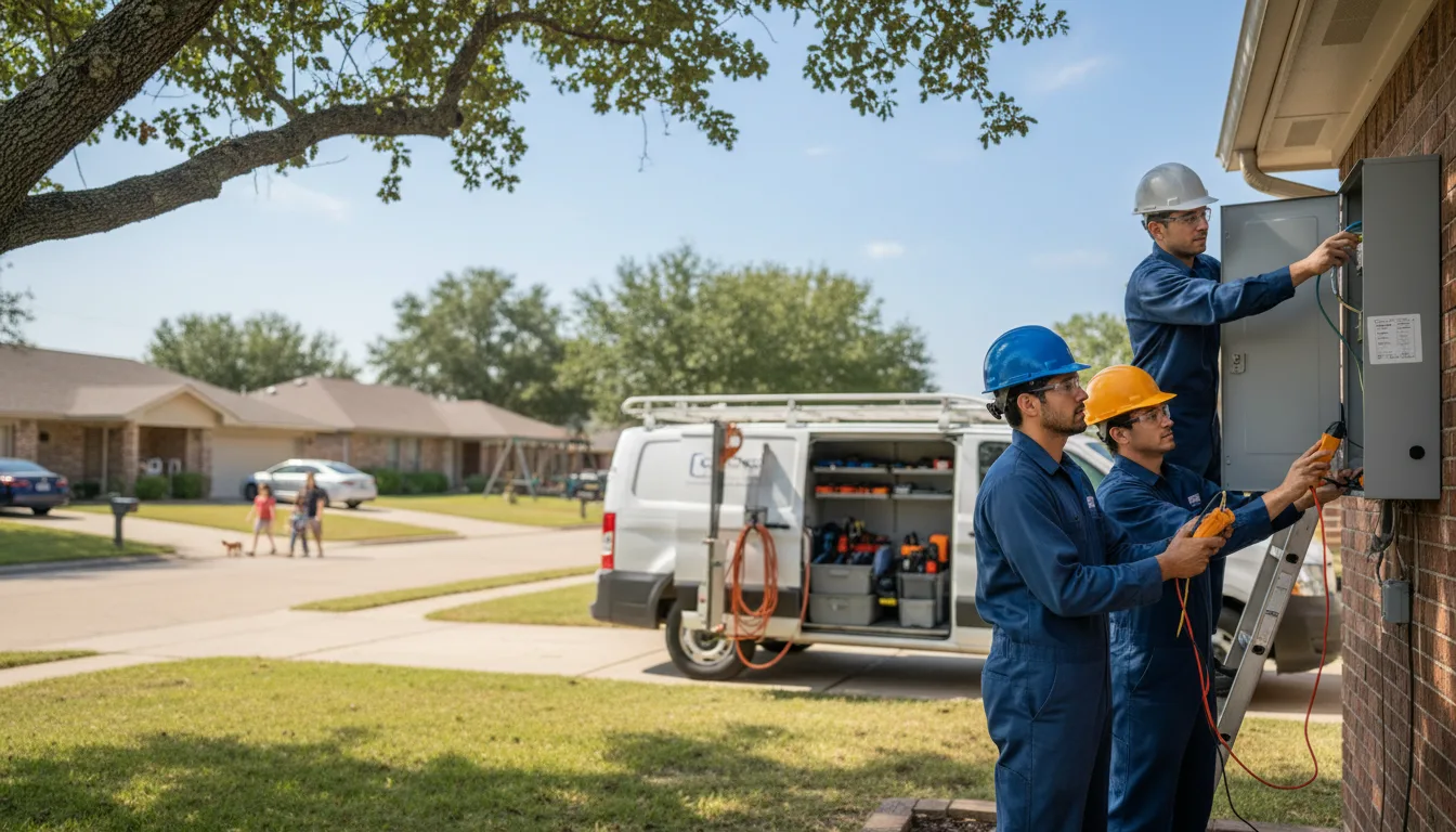 Certified electrician providing emergency electrical services in Essex, IA
